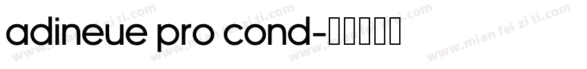 adineue pro cond字体转换